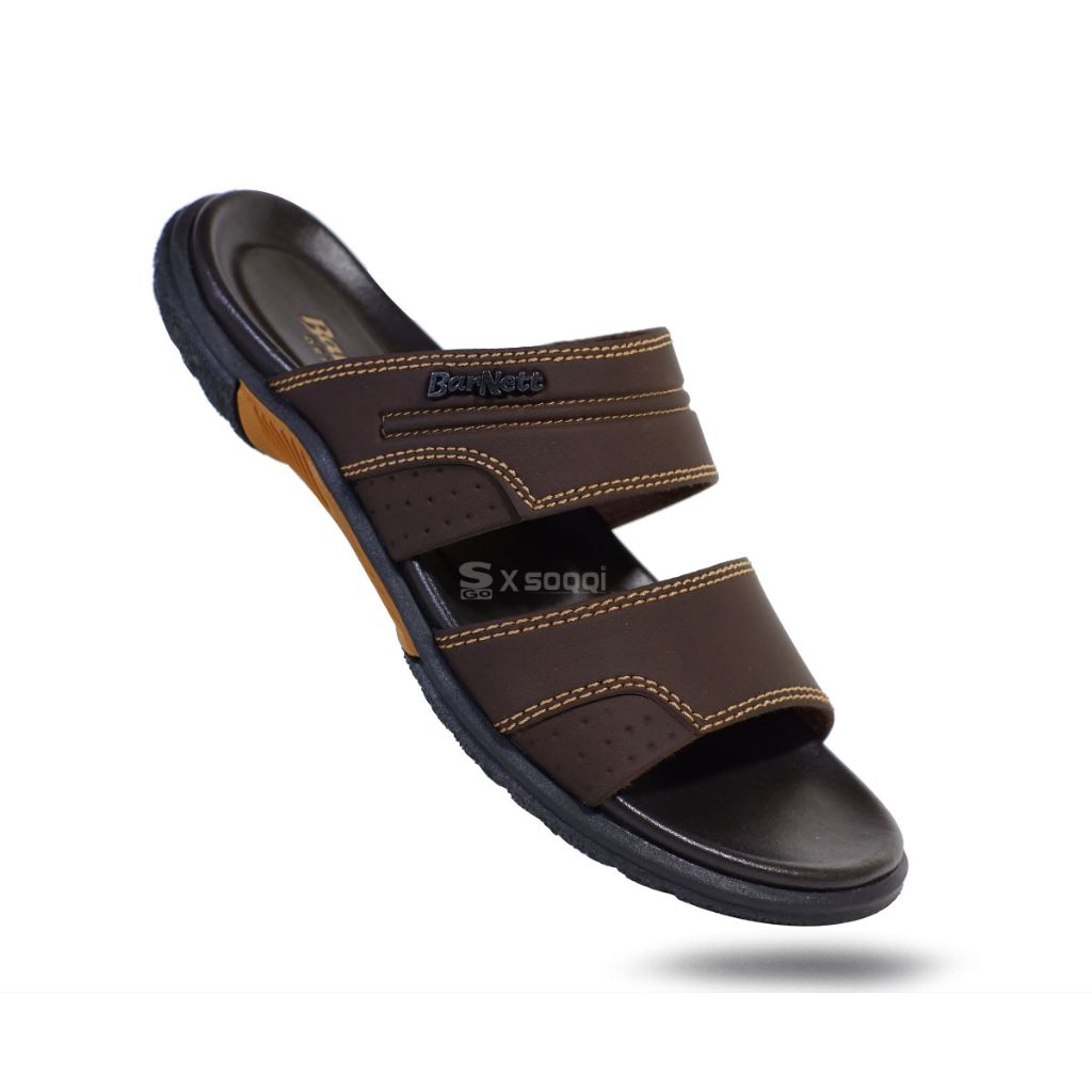 Barnett TigerPro02-TigerPro07 Sandal kulit terbaru Sandal slop pria Sendal Casual size 39-43