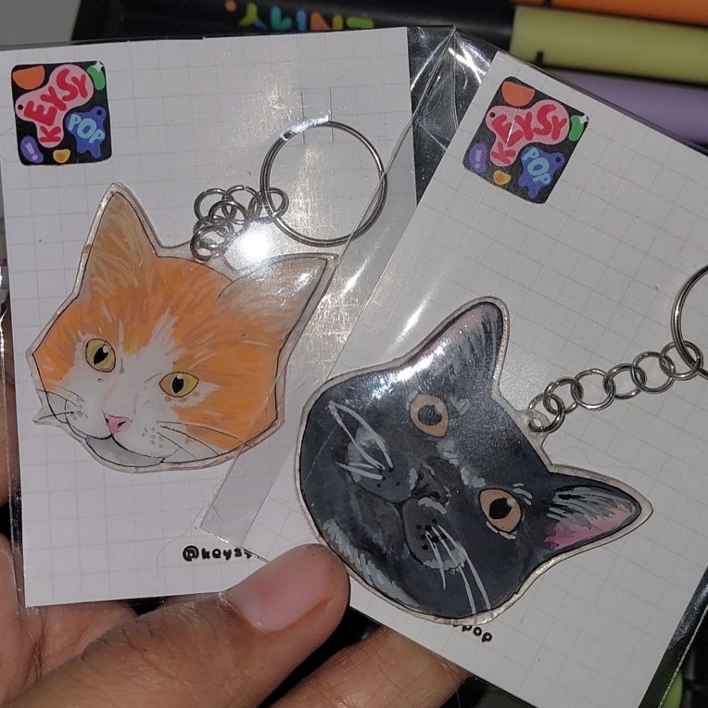 Custom Keychain from shrink paper