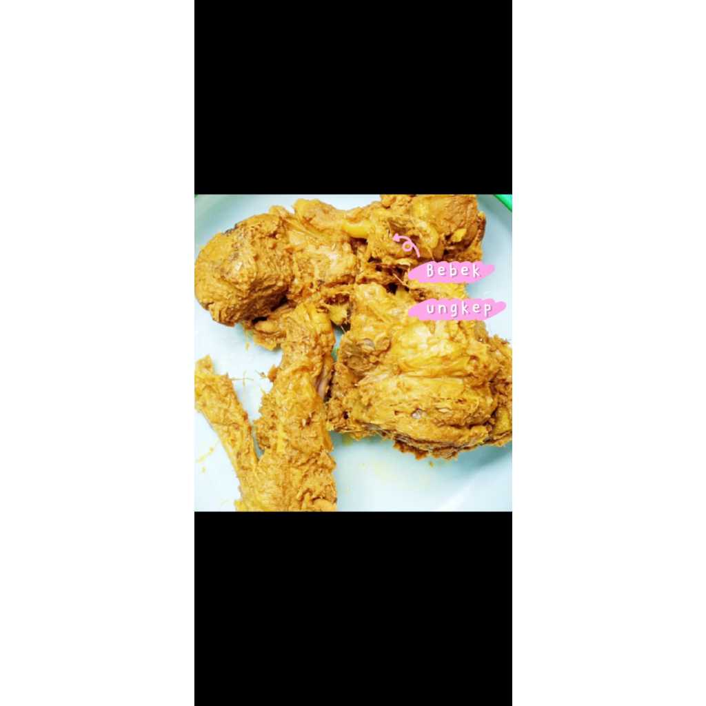 Hissi Bebek Peking Ungkep Lengkuas/ Sehat & Lembut,Siap Goreng  Pot. 3-4 Uk. +/- 400gr FREE SAMBAL
