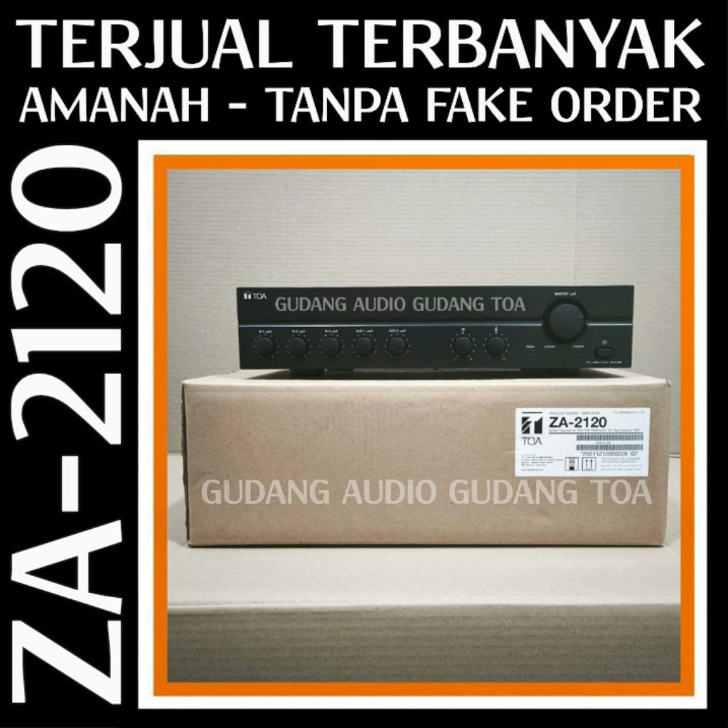 POWER MIXER AMPLIFIER TOA ZA-2120 ZA 2120 120 WATT AMPLI TOA