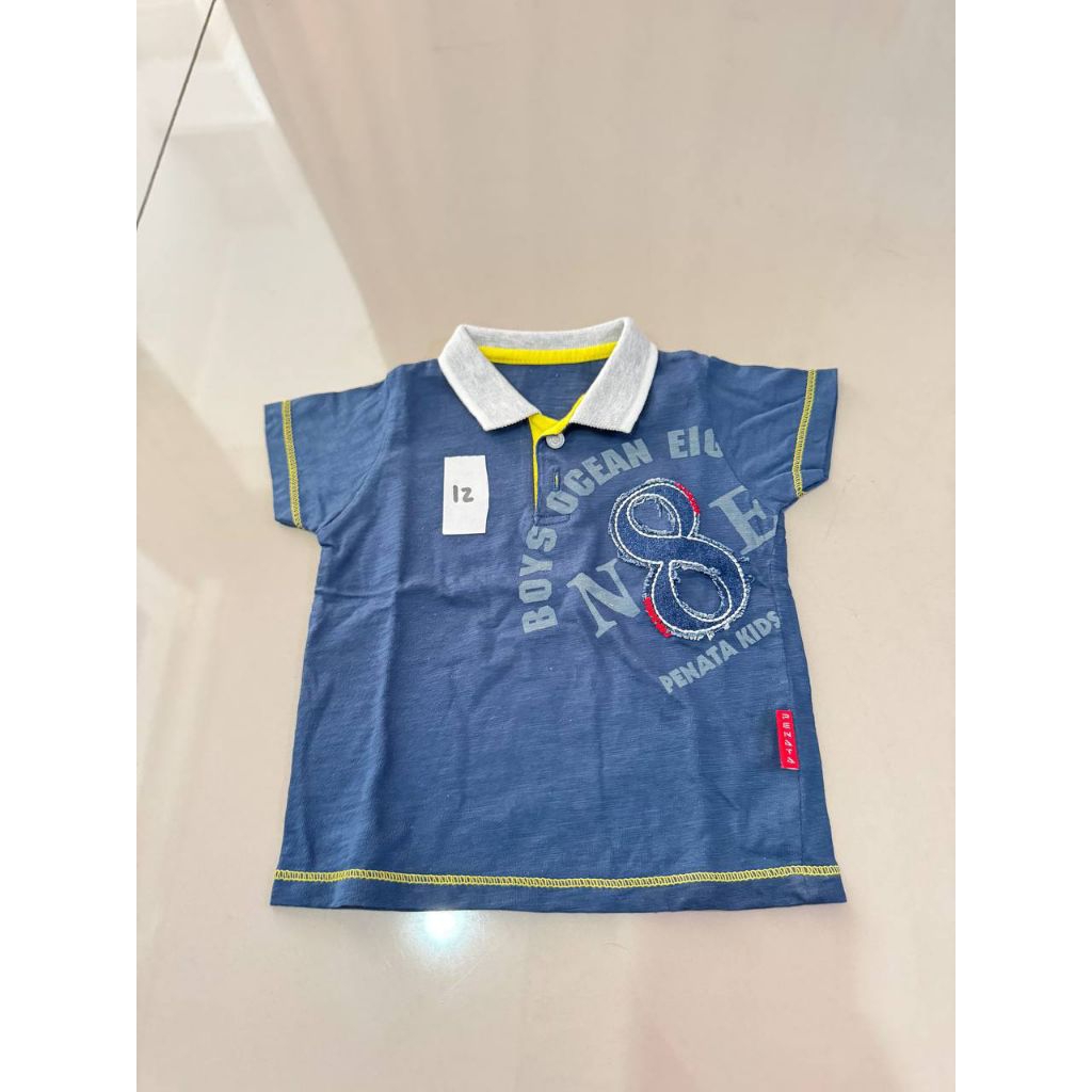 kaos pendek dan celana Levis baby warna biru Size : NB