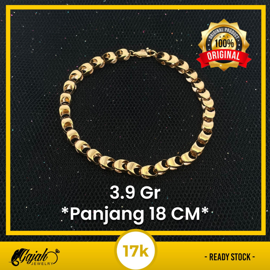 Gelang Emas 17K 3.9 Gram Toko Emas Gajah Online Salatiga 7907