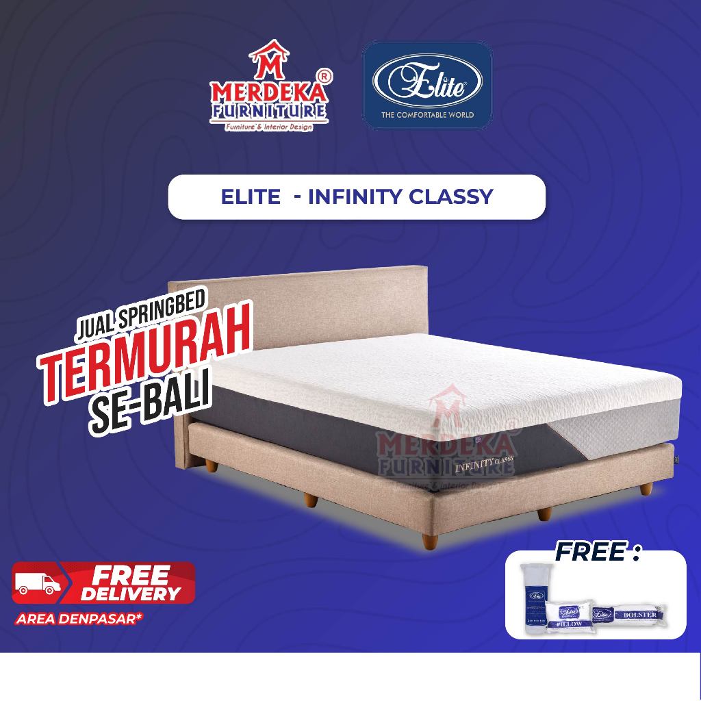 Kasur Elite ~ Infinity Classy | Spring Bed 160x200|Free Bantal|