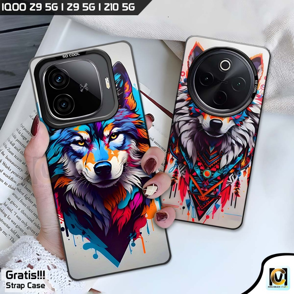 Case So Cool Iqoo Z9 5G | Iqoo Z9X 5G | Iqoo Z10 5G Terbaru 2025 Motif Serigala | SoftCase HP Vivo I