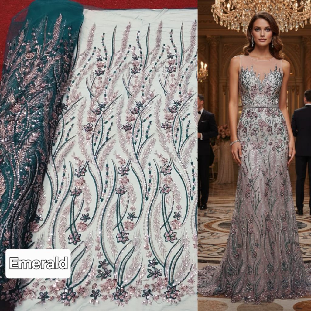 Kain tile payet sworosky korea /Kain tile payet mewah