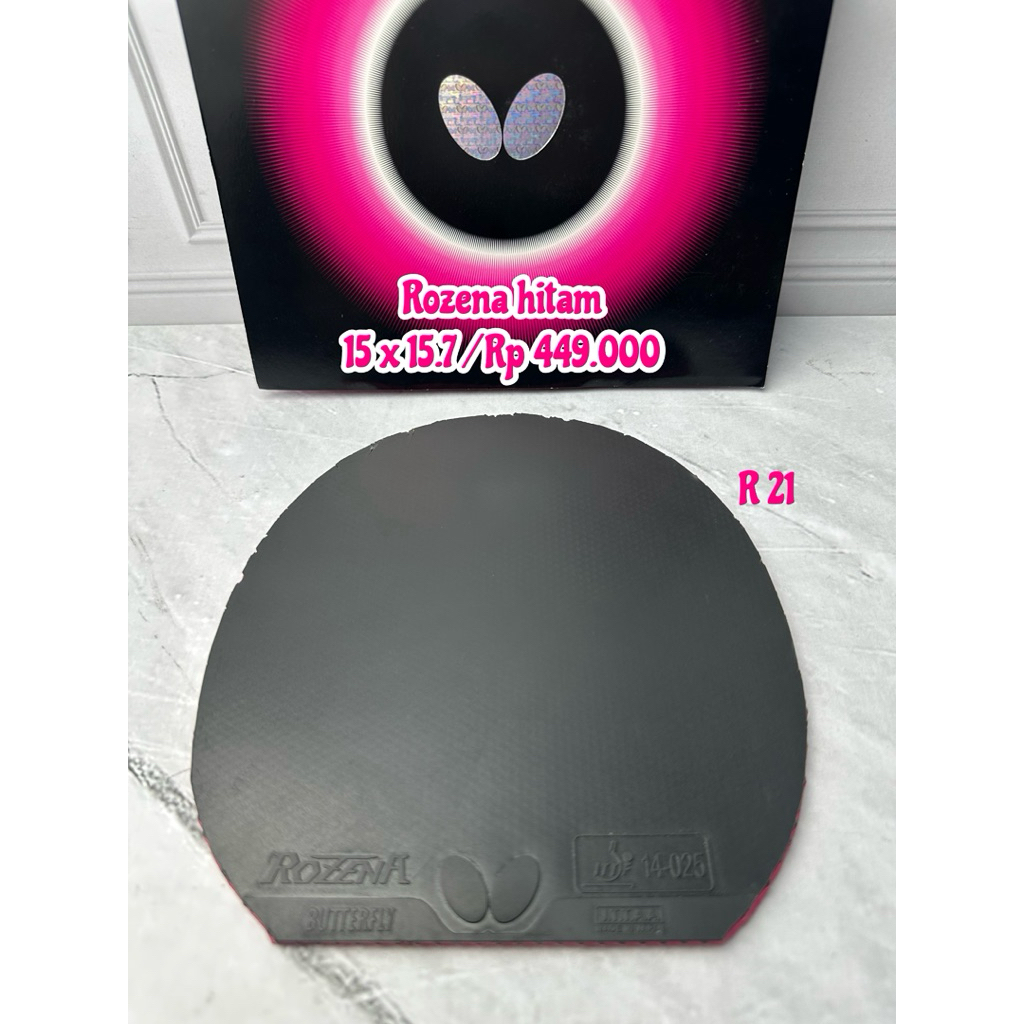 PROMO KARET PINGPONG TENIS MEJA ROZENA HITAM