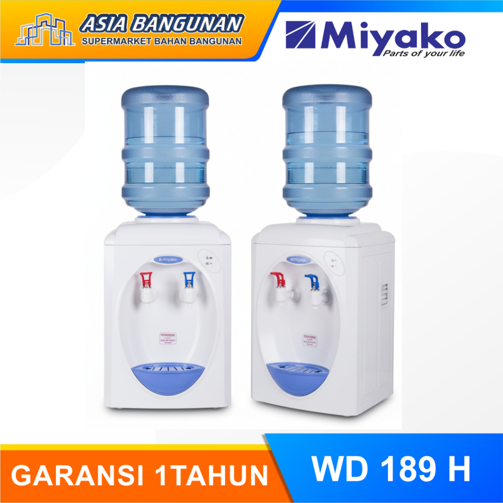 Miyako Dispenser Galon Atas WD 189 H Galon Dispenser Atas Low Watt