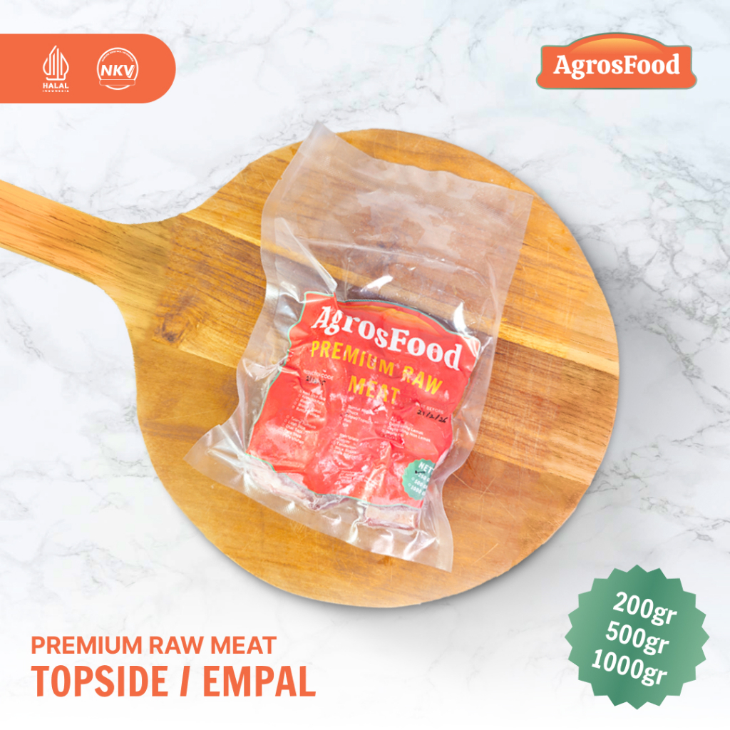 Daging Sapi Empal - Topside Premium / Agros Food Topside Beef Premium