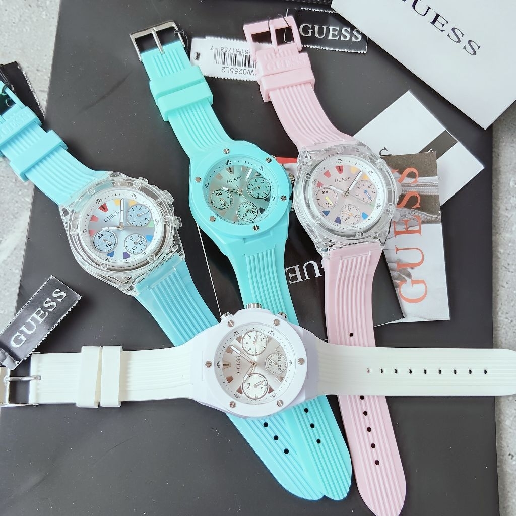 Jam Tangan Wanita Guess Athena GW0438L7 GW0255L1 GW0255L2 GW0438L8 Original Free Box Ori