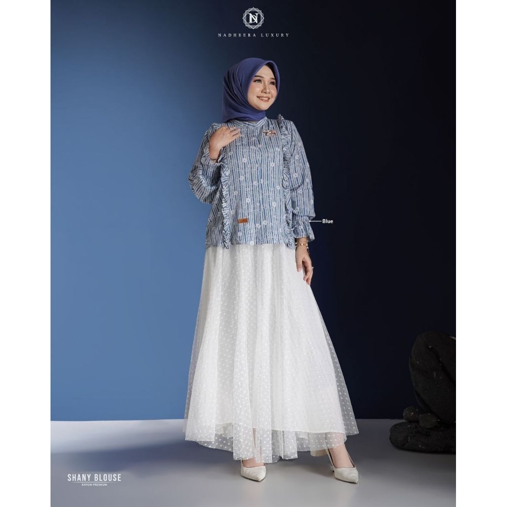 SHANY BLOUSE BY NADHEERA LUXURY √ Blouse motif √ blouse nadheera √ blouse rayon