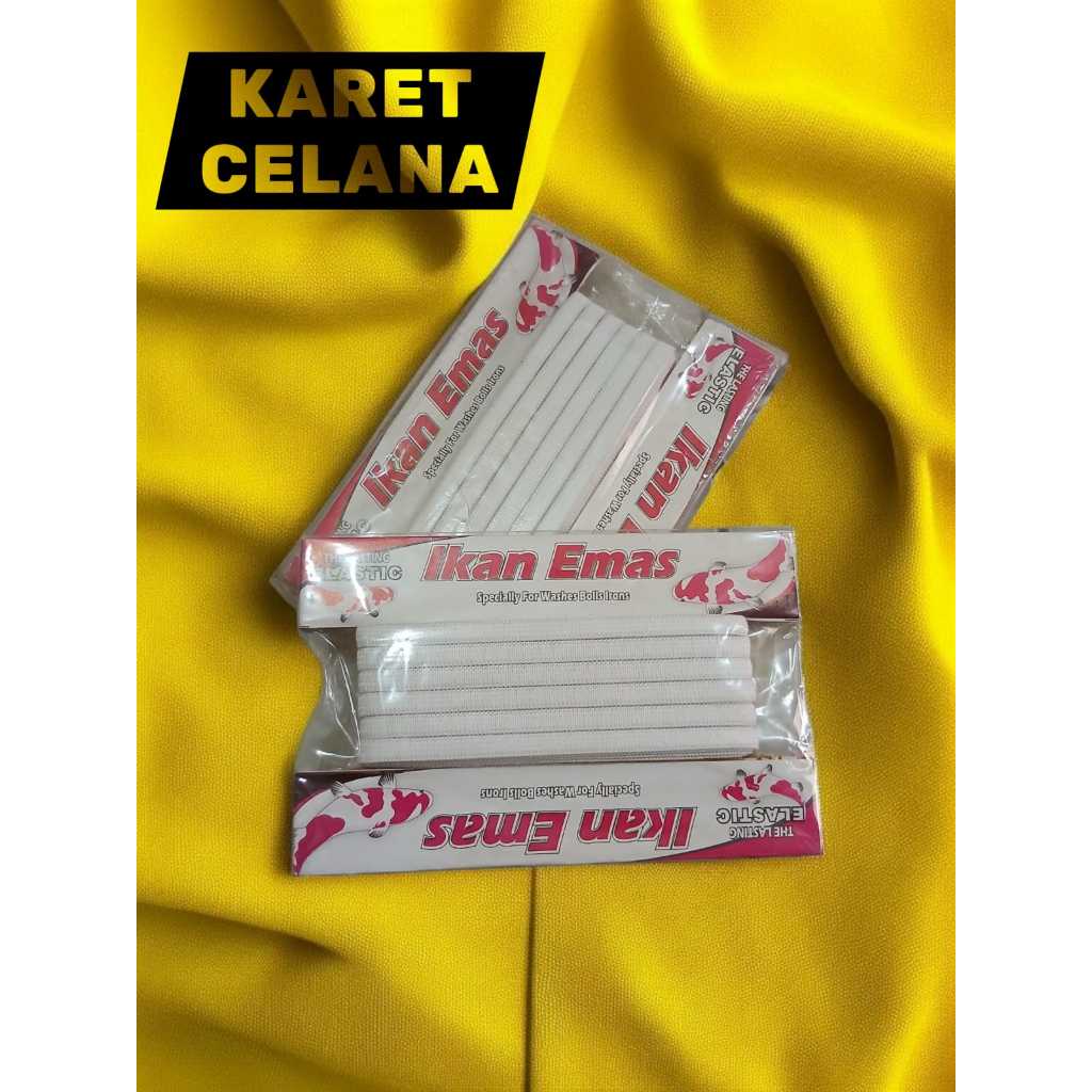 KARET ELASTIS KARET CELANA METERAN MERK IKAN EMAS