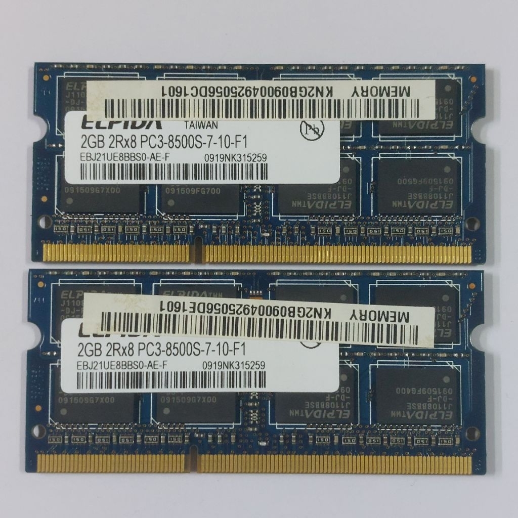 Ram Laptop Sodimm DDR3 2 GB PC3-8500S ELPIDA