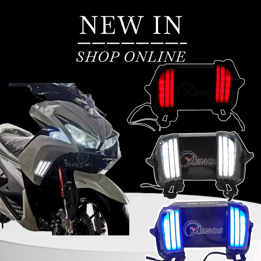 Lampu sein garis LED aerox old aerox new sen depan aerox 155