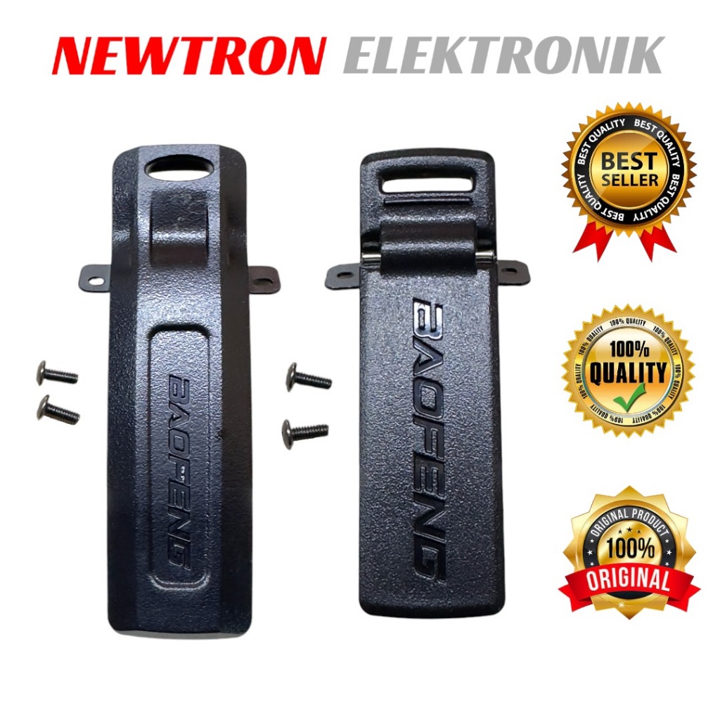 Beltclip HT Baofeng UV5R UV82 Original Asli Compatible VERTEC VT-5R VT-82 Pofung Merodith Taffware C