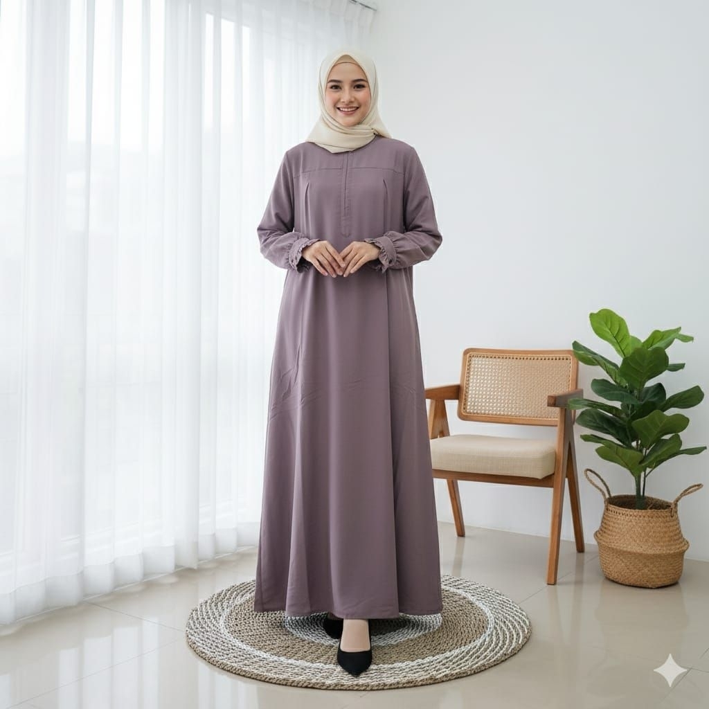 Maysha Abaya Bahan Yoris Premium/ Gamis Shafeya Abaya Yoris Premium/ Gamis Polos Bahan Yoris/ Abaya 
