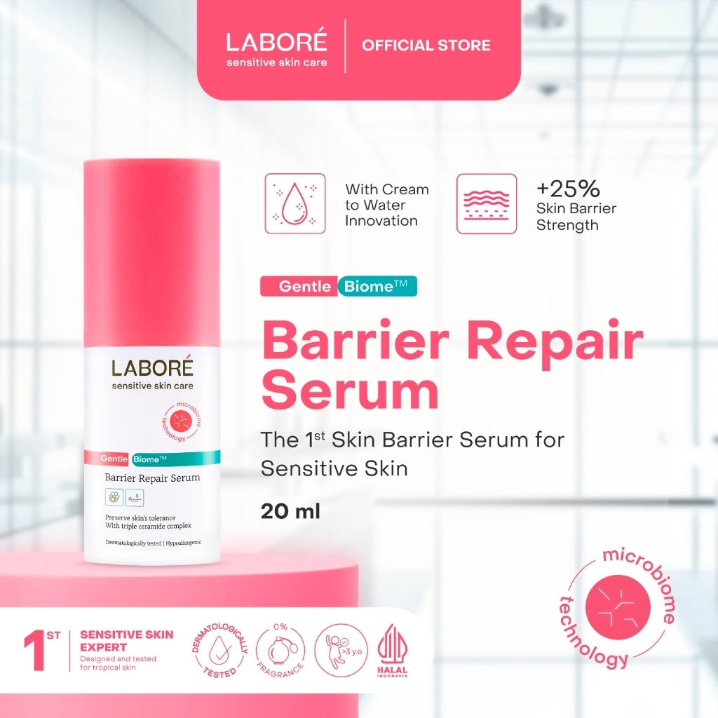 LABORÉ Sensitive Skin Care GentleBiome Barrier Repair Serum - 7ml 20ml - Dermalab Revolutionaire Tri