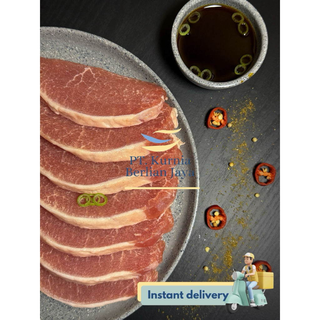 Karbonat Slice / Pork Loin Slice 500gr