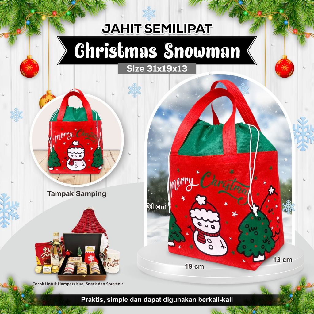 Goodie Bag Tas Serut Natal Christmas