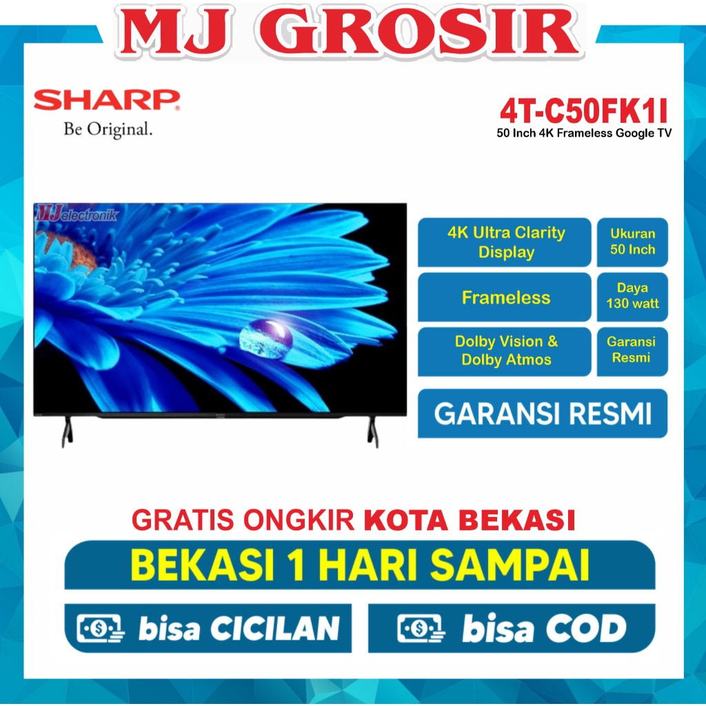 LED TV SHARP 50" 2T-C 50EG1i / 4T-C 50FK1I / 4T-C50FJ1X / 4TC65FJ1X ANDROID 50 / 65 INCH
