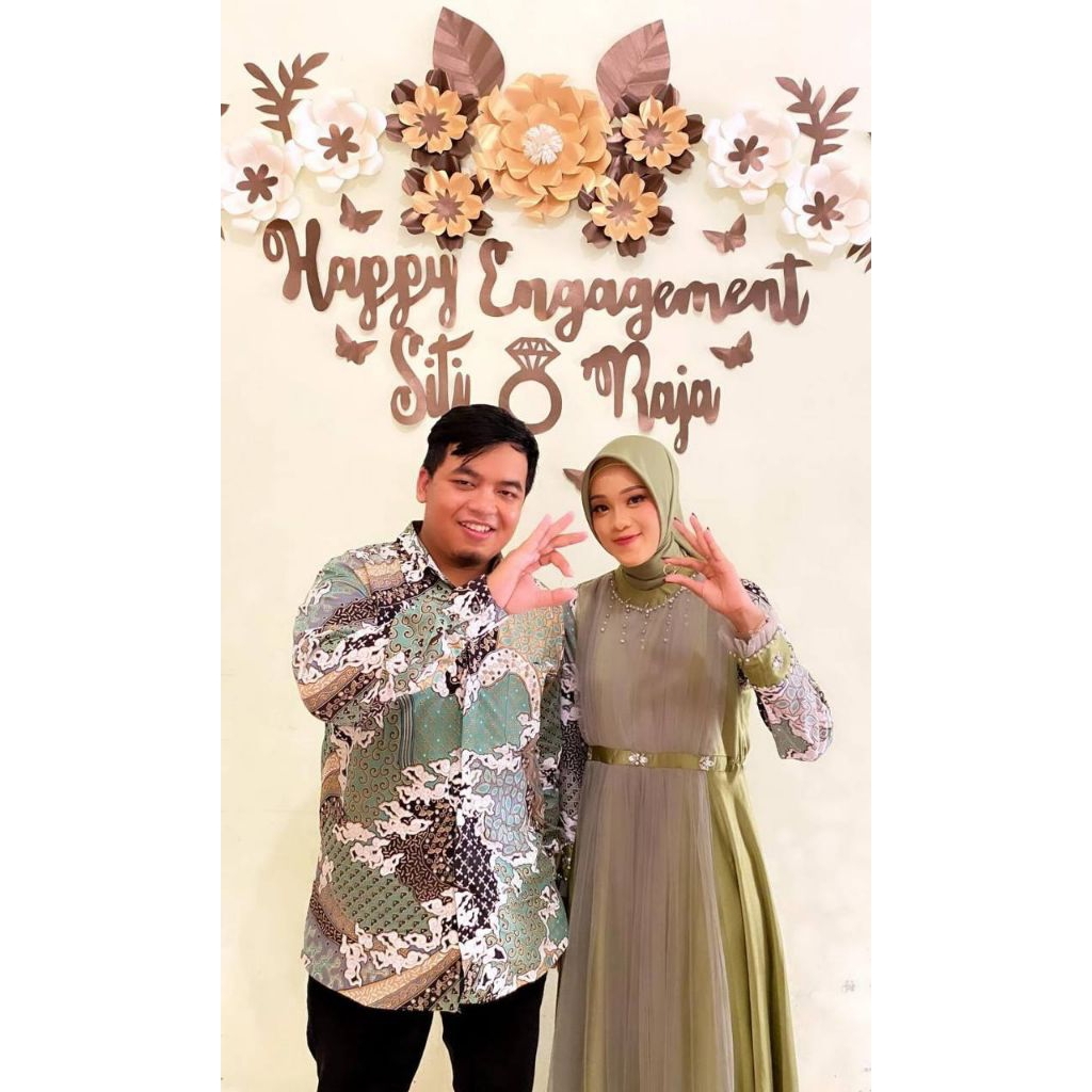 Kaloona.Shop Paper Flower Dekorasi Bunga Kertas Backdrop Lamaran Dekorasi Tunangan Tukar Cincin