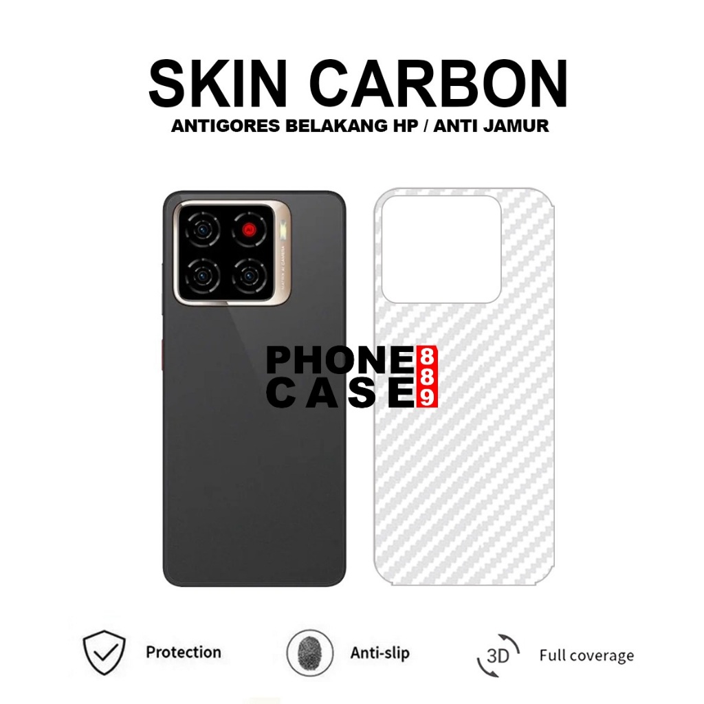NUBIA A56 NUBIA A36 NUBIA FOCUS 2 SKIN CARBON TRANSPARAN ANTI GORES ANTI JAMUR NUBIA A56 NUBIA A36 N