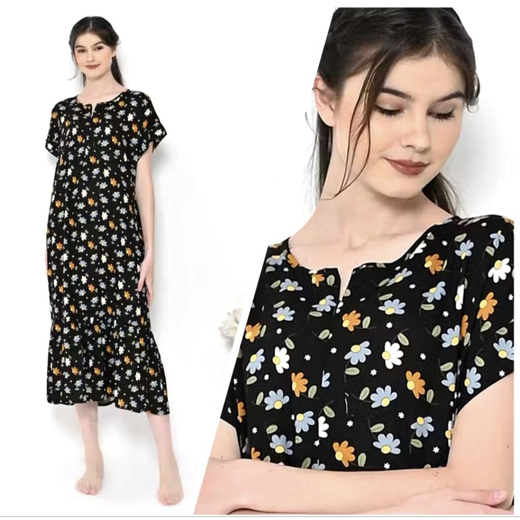 Daster Rayon Rempel Panjang Pajama Dreams | DASTER RAYON REMPEL PANJANG PAJAMA DREAMS