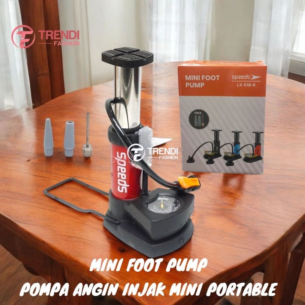 Mini Foot Pump Portable Pompa Angin Motor Mobil Injak Mini Portable
