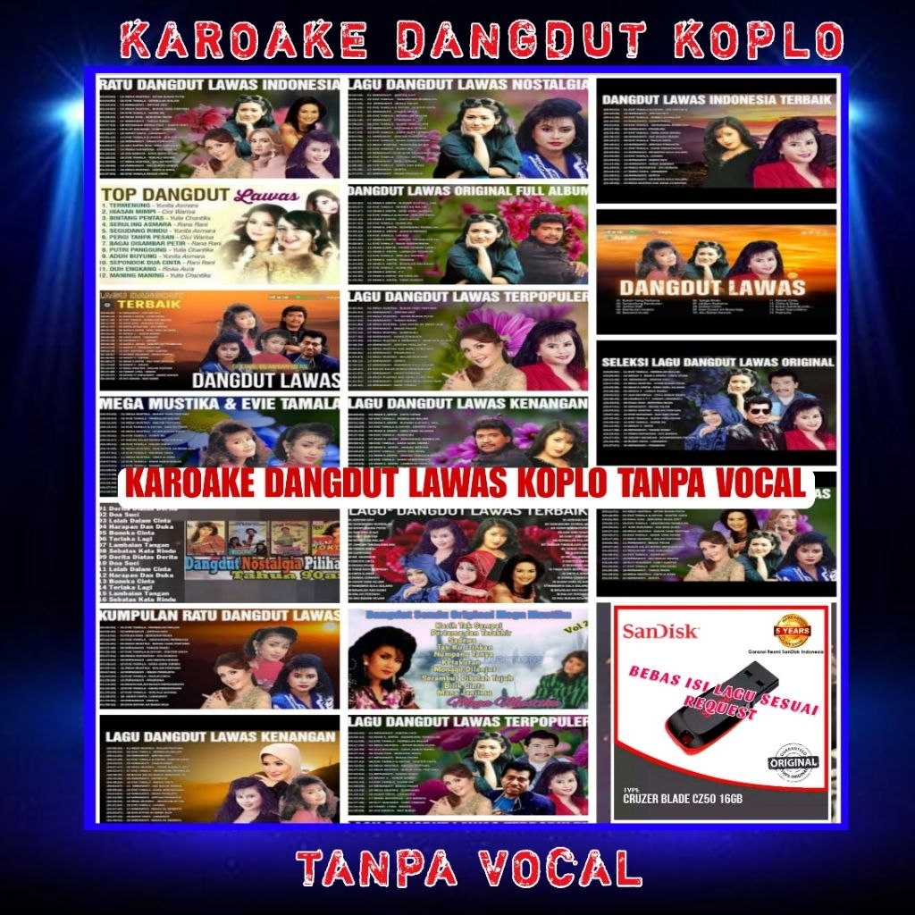 USB MOBIL LAGU DANGDUT KOPLO KAROAKE - USB FLASHDISK ISI MP4 VIDIO MUSIK LAGU DANGDUT KARAOKE