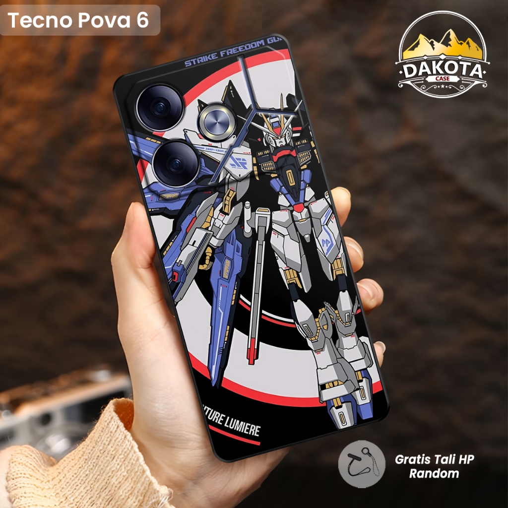 Case hp Tecno Pova 6 Silikon Softcase Motif Gundam | Casing Tecno Pova 7 4G | Tecno Pova 7 5G | Casi