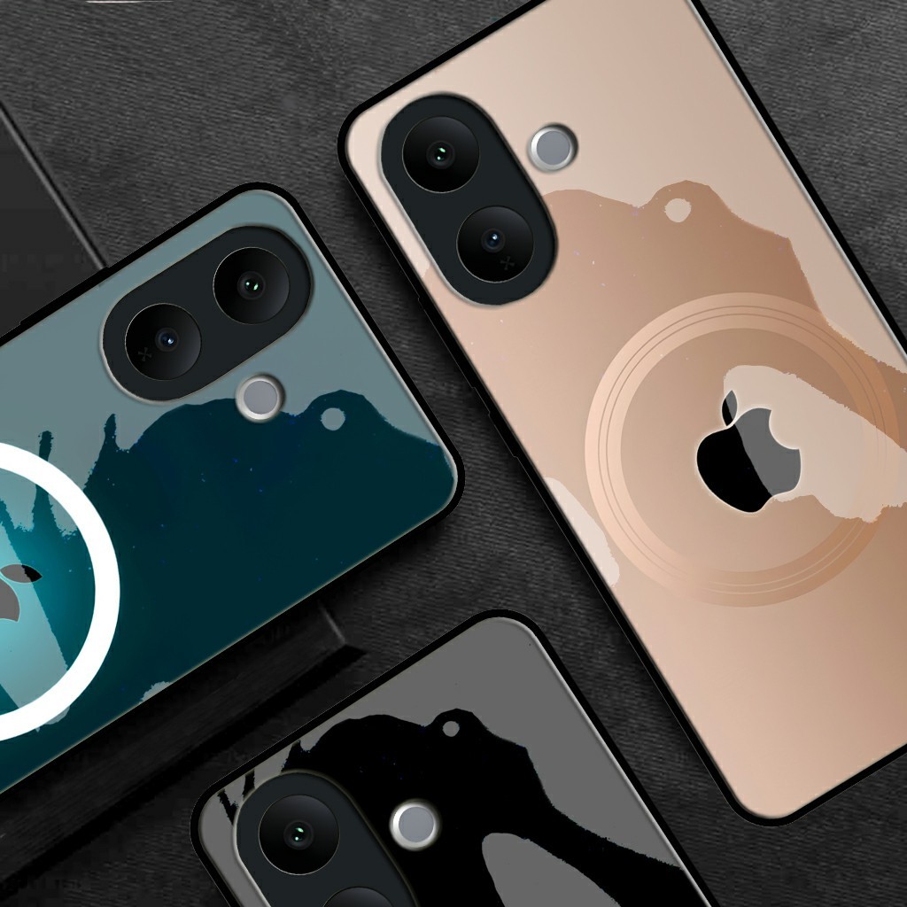 Softcase Kaca Glass Motif FIND CASE - VIVO V60 Lite 5G - Kesing [FC69] VIVO V60 Lite 5G Terbaru - Ke