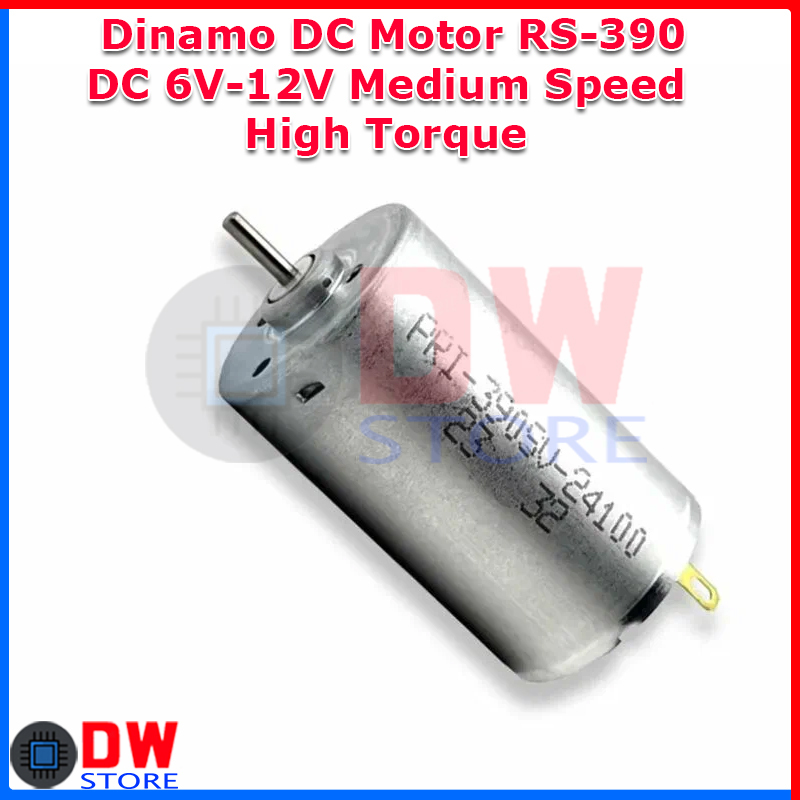 Dinamo DC Motor RS390 RS 390 DC 6V-12V Medium Speed High Torque