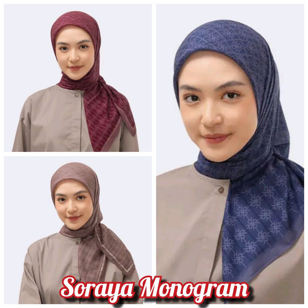 RIAMIRANDA SORAYA MONOGRAM SCARF