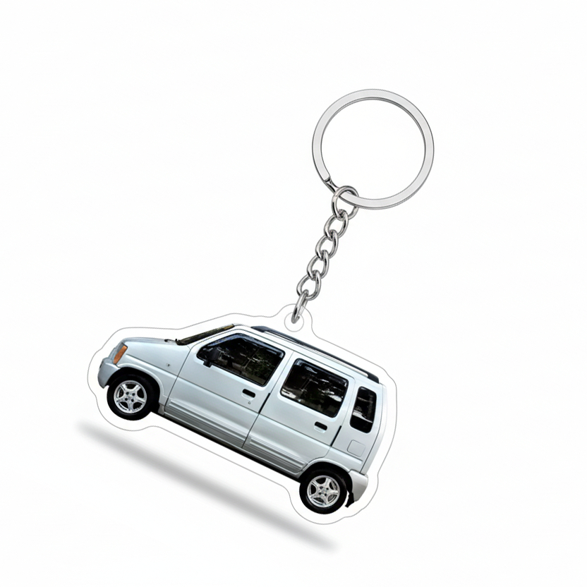 Gantungan kunci KARIMUN KOTAK ESTETIK Eksklusif Merchandise Aksesoris Mobil Akrilik