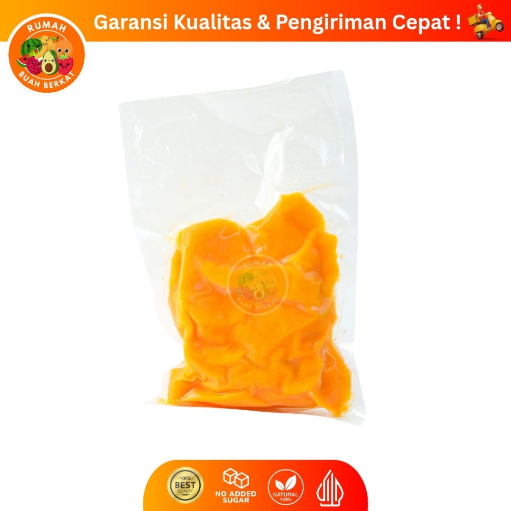 Buah Mangga Harum Manis Frozen / Buah Mangga Beku Kemasan 500 gram / Mangga Premium Manis
