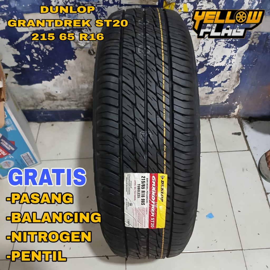 Ban mobil standar rush terios konde ring 16 merk dunlop grandtrek st20 ukuran 215 65 r16 tubeless