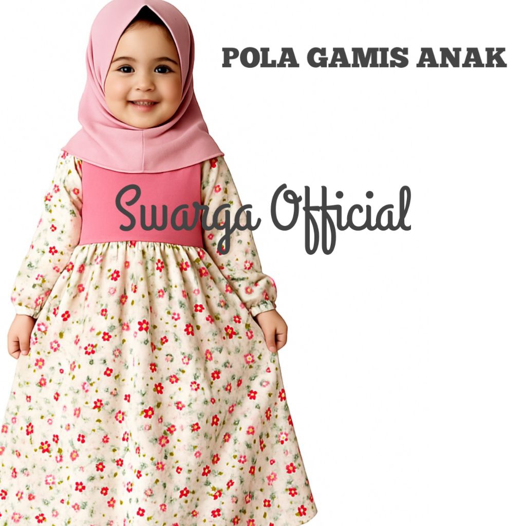 POLA GAMIS ANAK KERUT