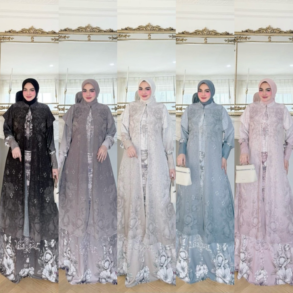 LuxuryFashion READY GAMIS DRESS WANITA SESHA NEW 2IN1 VOL 5 BY HMF LUXURY BEST SELLER