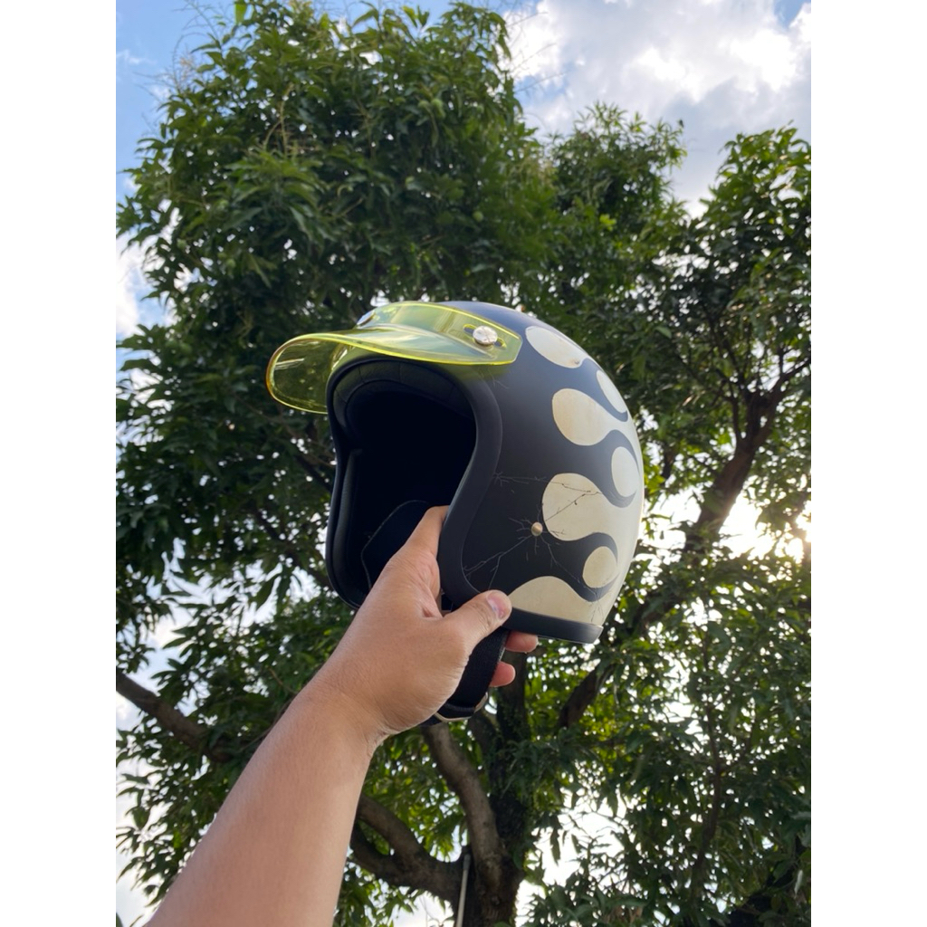 Helm Slimhead Custom Flame