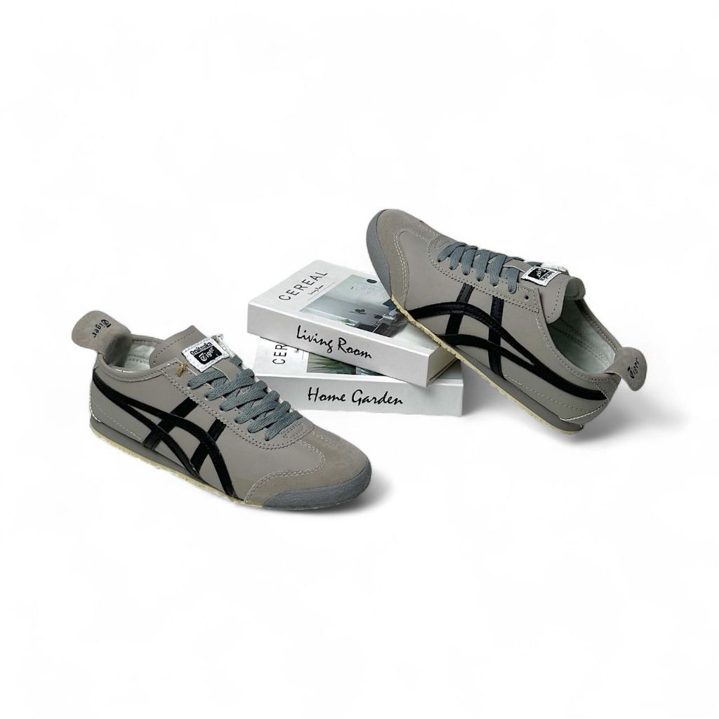Sepatu Onitsuka Tiger Abu List Hitam Sport Olahraga Kasual