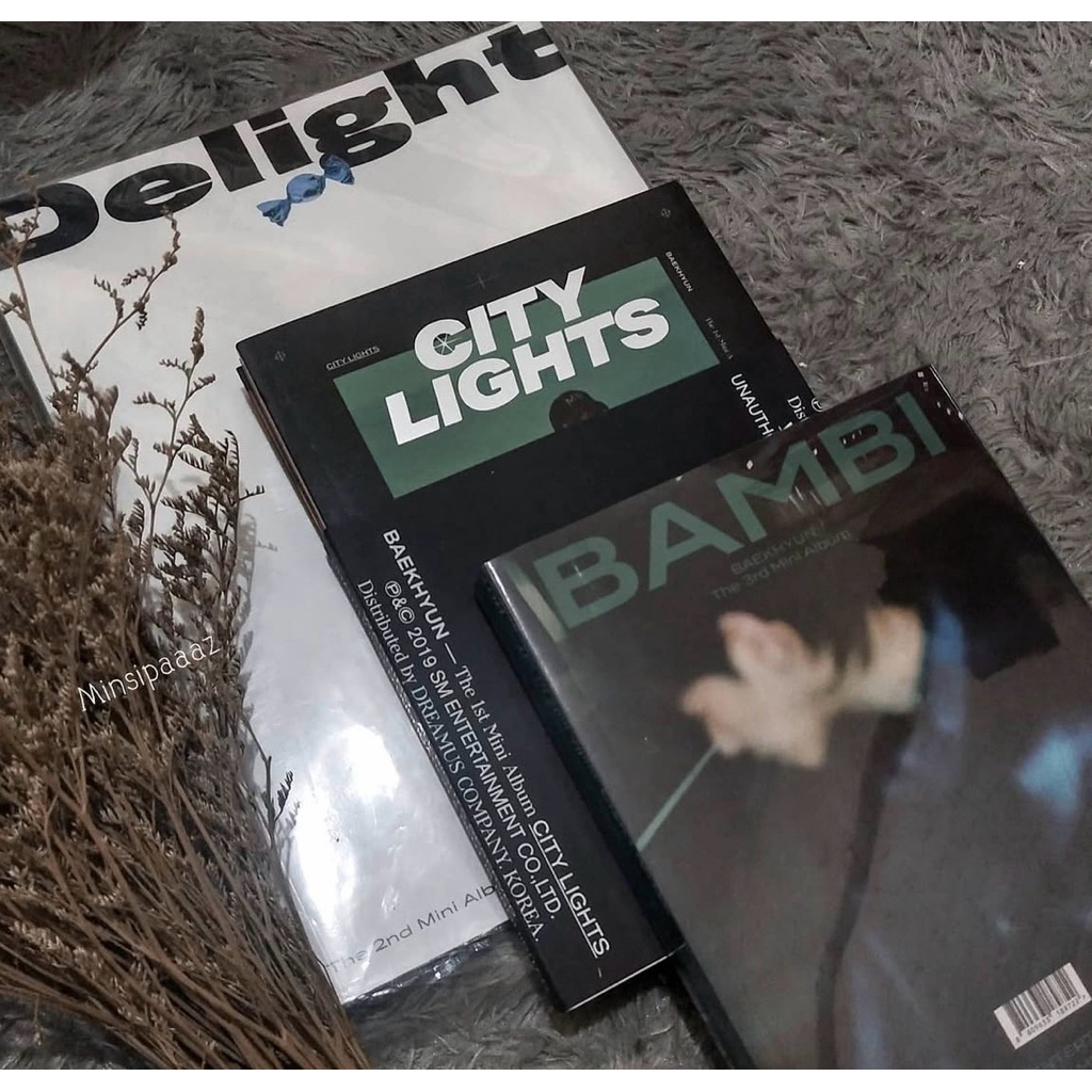 3 album baekhyun exo dan Pc candy (delight), citylight, bambi