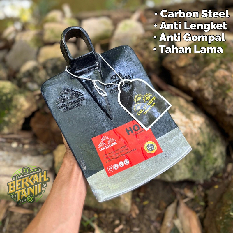 Cangkul Baja Cap Tiga Mata Original - Cangkul Carl Schlieper Asli German Pacol Kualitas Terbaik