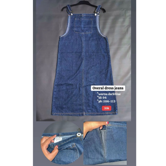 overal jeans (midi dress) dress jeans midi dress denim overal