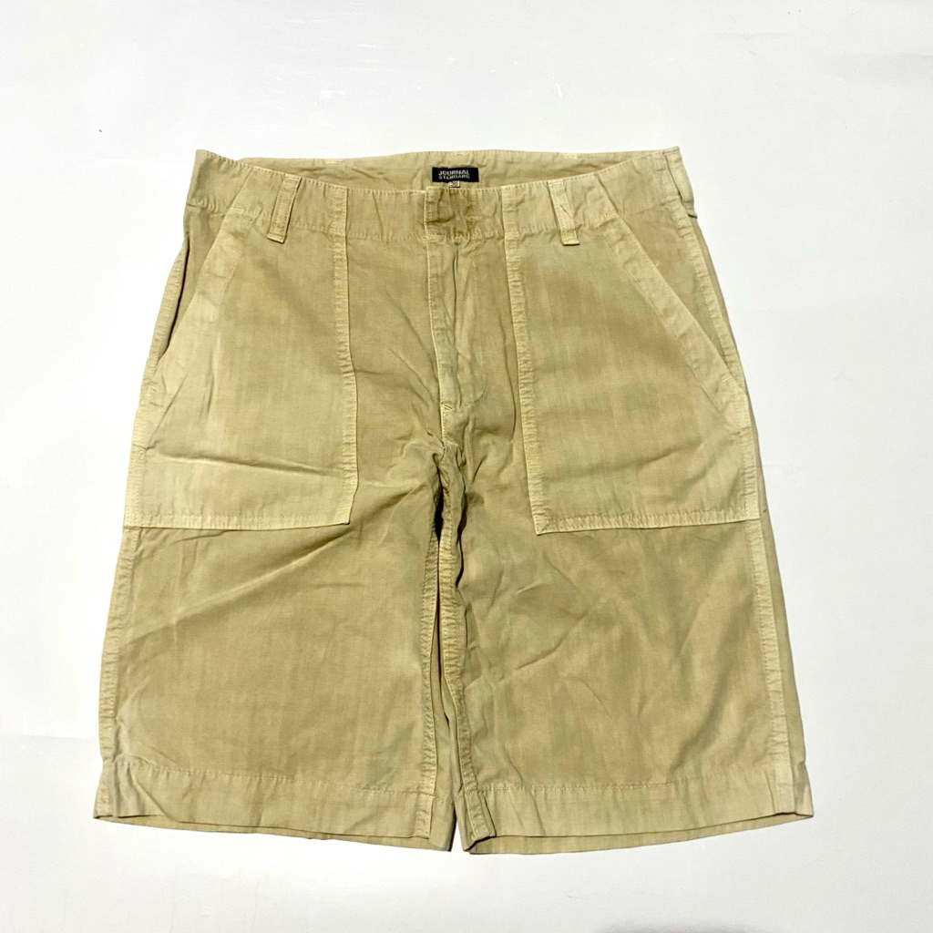 Journal Standard Cotton Linen Fatigue Short Khaki Size W40 L52 OL25 Lingkar Pinggang 80 cm Panjang 5