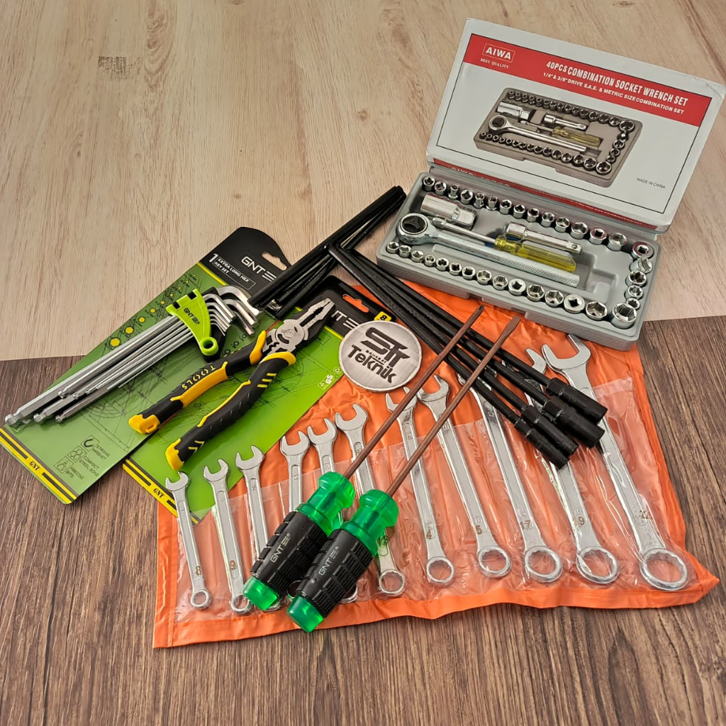 BIG SALE PAKET HEMAT BUKA BENGKEL MOTOR KOMPLIT / PERKAKAS BENGKEL / Alat Bengkel Murah / Peralatan 