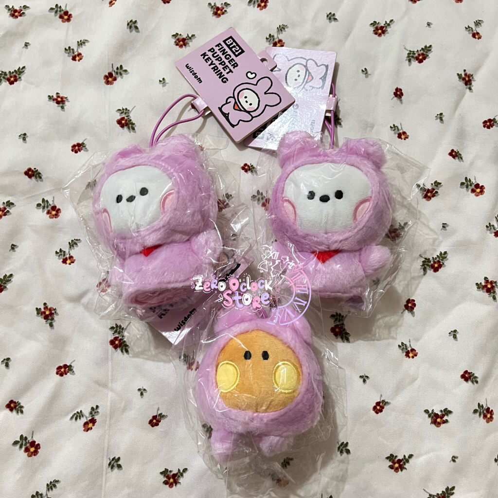 [Ready Stock] Official BT21 Minini Finger Puppet Keyring Shooky | RJ