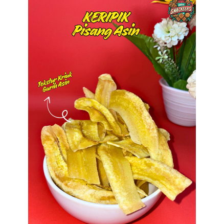 250gr KERIPIK PISANG ASIN / PISANG ASIN / KERIPIK PISANG ASIN KRIUK GURIH ASIN / KRIPIK PISANG