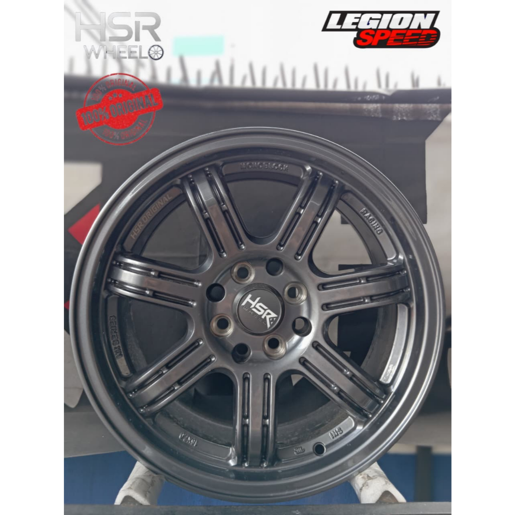 Velg Racing Hsr Siak Ring 16 Pcd 8X100-114,3 Cocok Untuk Brio,Yaris,Sigra,Ayla