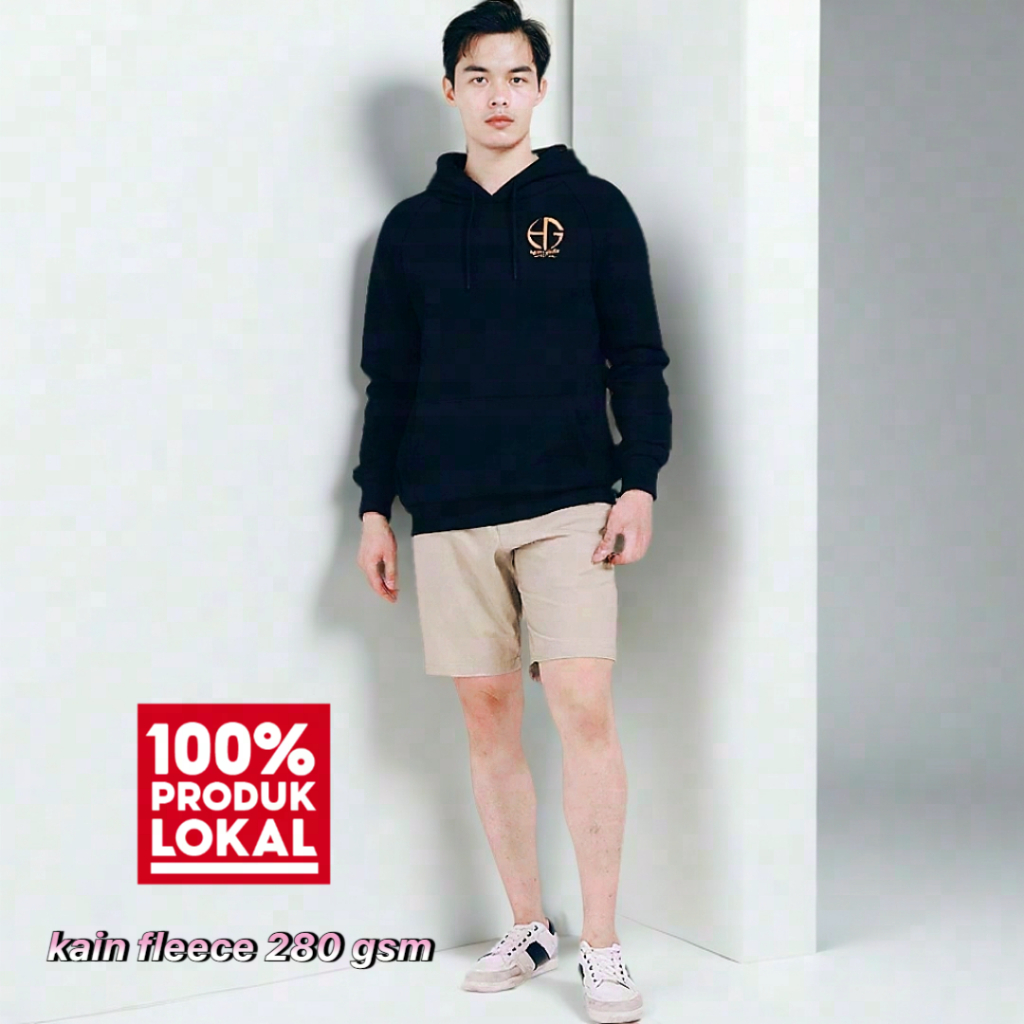 "HeavenGap" Sweater Hoodie original distro pria wanita bahan Fleece tebal 280 gsm sweater Hoodie pol