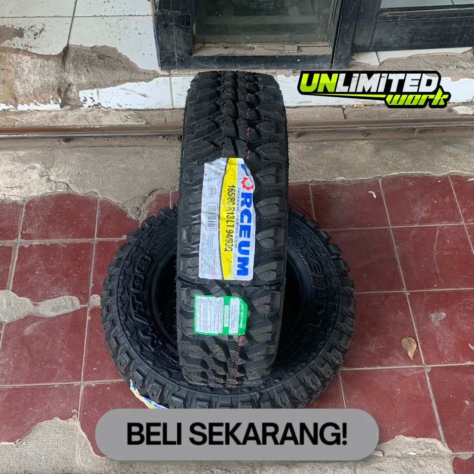 Ban Pacul Mobil Offroad Ring 13 Merk Forceum M/T Ukuran 165 80 R13 Untuk Grandmax Termurah