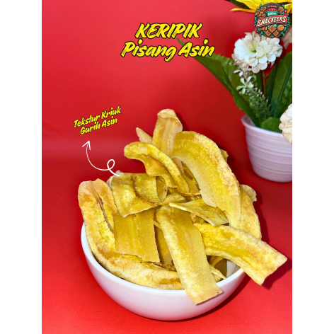 500gr KERIPIK PISANG ASIN / PISANG ASIN KRIUK GURIH ASIN / KERIPIK PISANG / PISANG ASIN